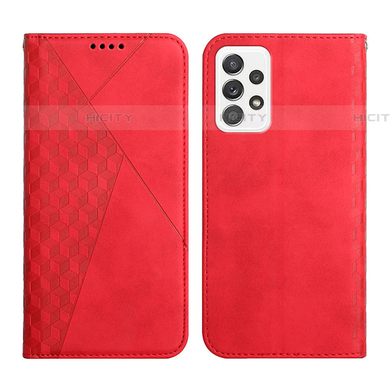 Custodia Portafoglio In Pelle Cover con Supporto Y02X per Samsung Galaxy A52 4G Rosso