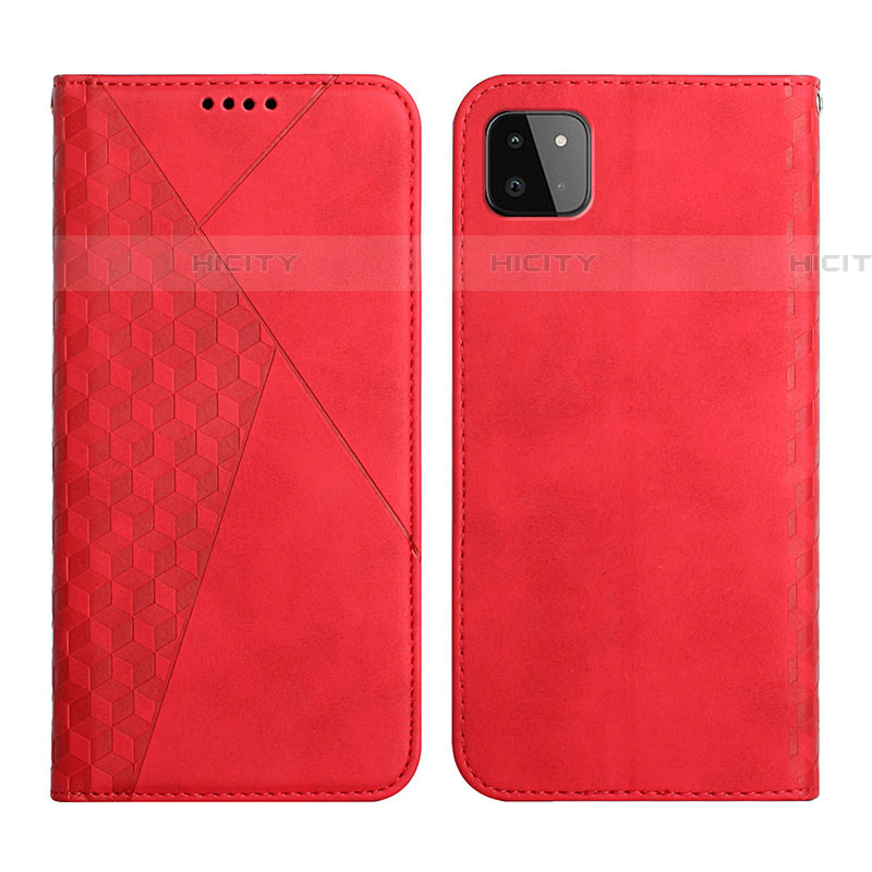 Custodia Portafoglio In Pelle Cover con Supporto Y02X per Samsung Galaxy F42 5G Rosso