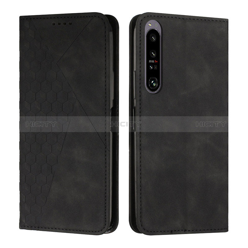 Custodia Portafoglio In Pelle Cover con Supporto Y02X per Sony Xperia 1 IV Nero