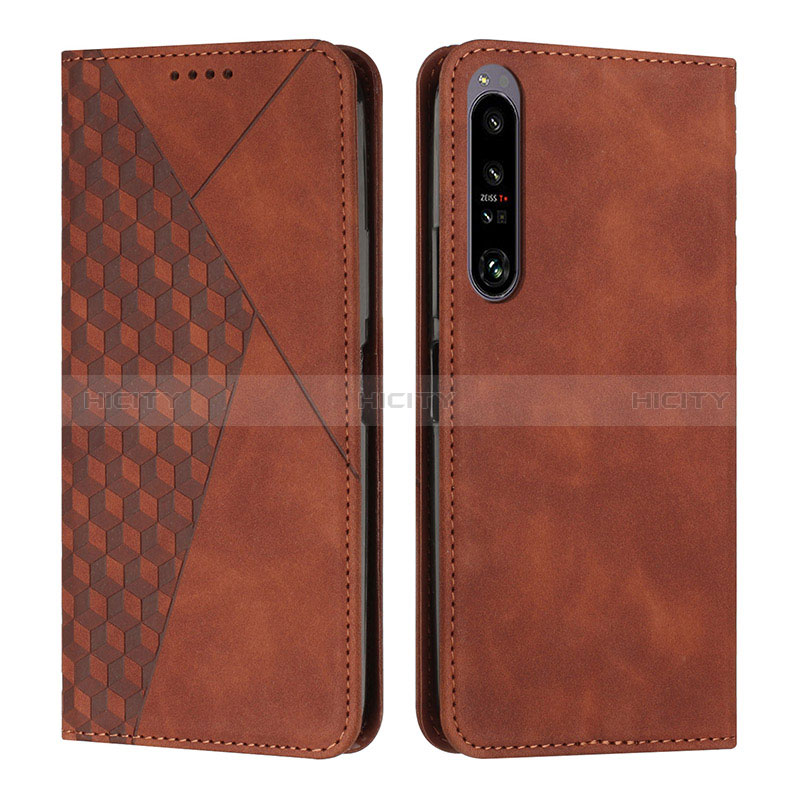 Custodia Portafoglio In Pelle Cover con Supporto Y02X per Sony Xperia 1 IV SO-51C