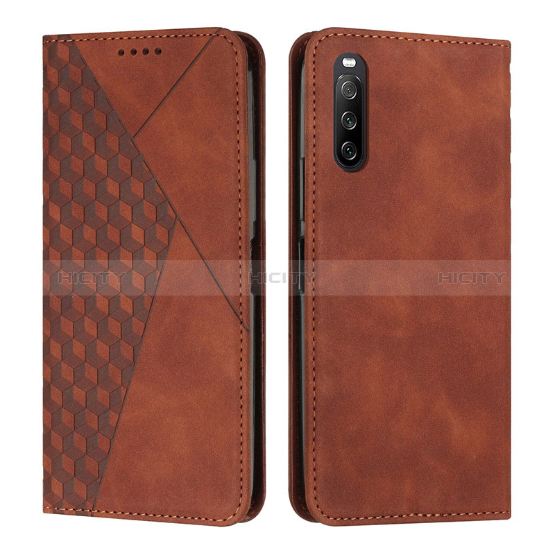 Custodia Portafoglio In Pelle Cover con Supporto Y02X per Sony Xperia 10 IV SO-52C