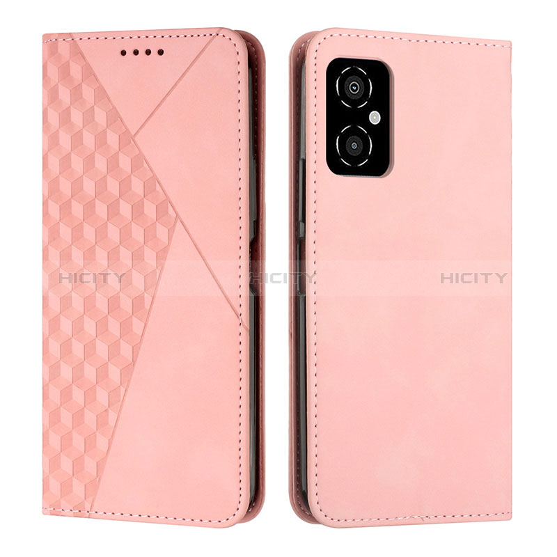 Custodia Portafoglio In Pelle Cover con Supporto Y02X per Xiaomi Poco M4 5G Oro Rosa