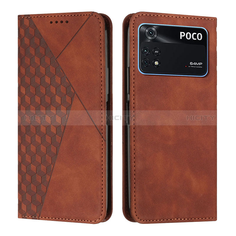 Custodia Portafoglio In Pelle Cover con Supporto Y02X per Xiaomi Poco M4 Pro 4G