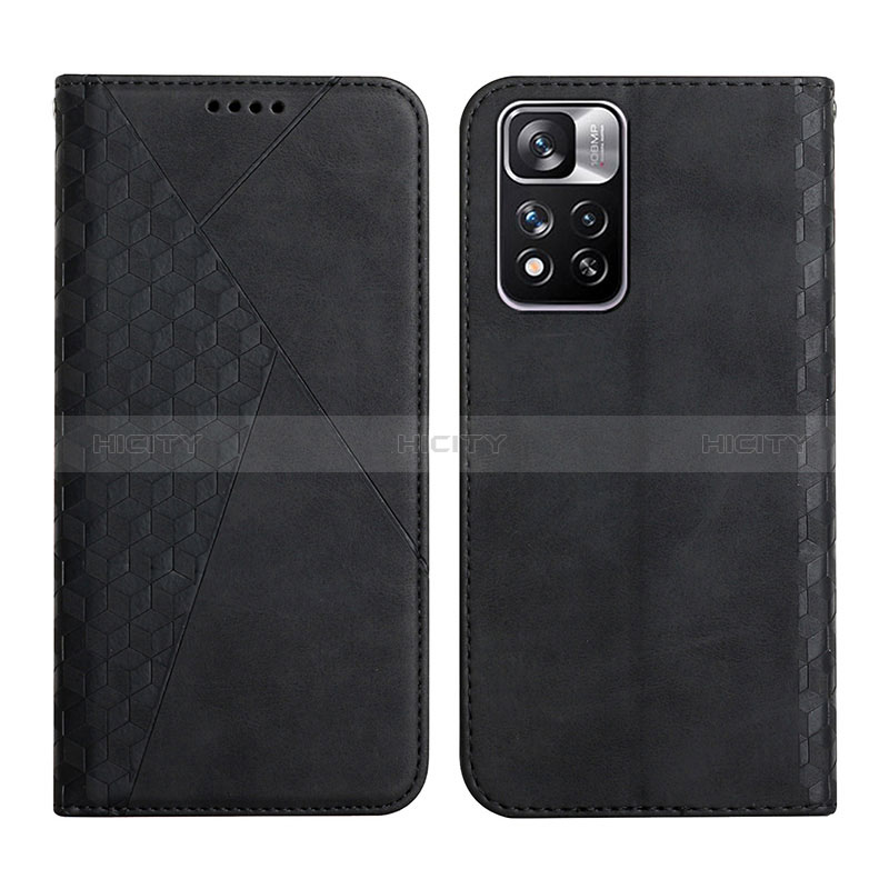 Custodia Portafoglio In Pelle Cover con Supporto Y02X per Xiaomi Poco X4 NFC Nero