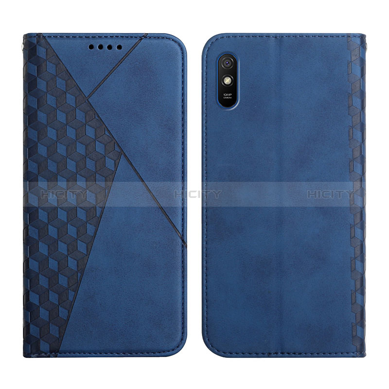 Custodia Portafoglio In Pelle Cover con Supporto Y02X per Xiaomi Redmi 9A Blu