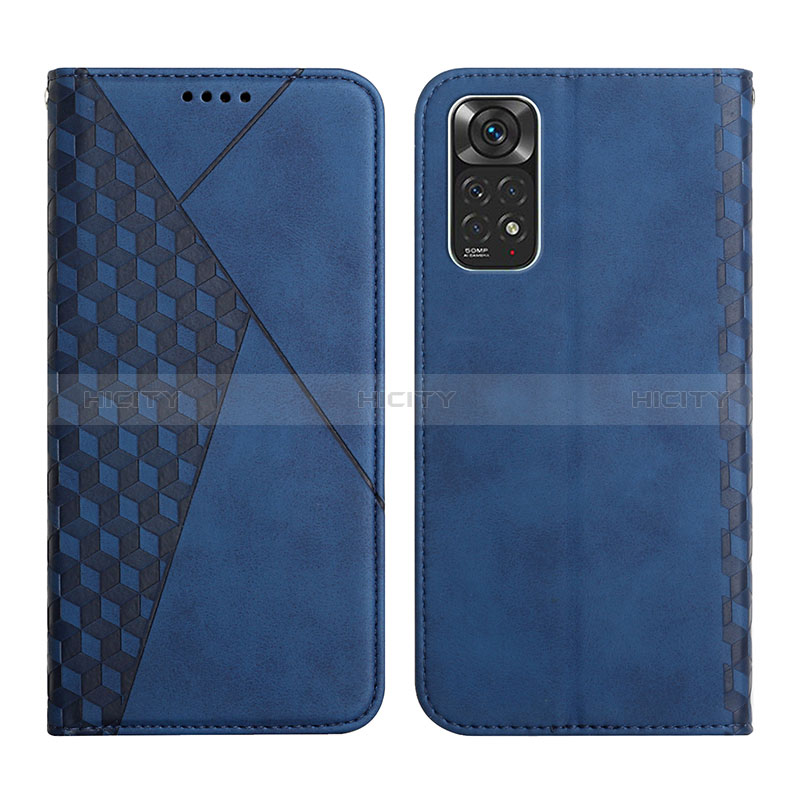 Custodia Portafoglio In Pelle Cover con Supporto Y02X per Xiaomi Redmi Note 11S 4G Blu