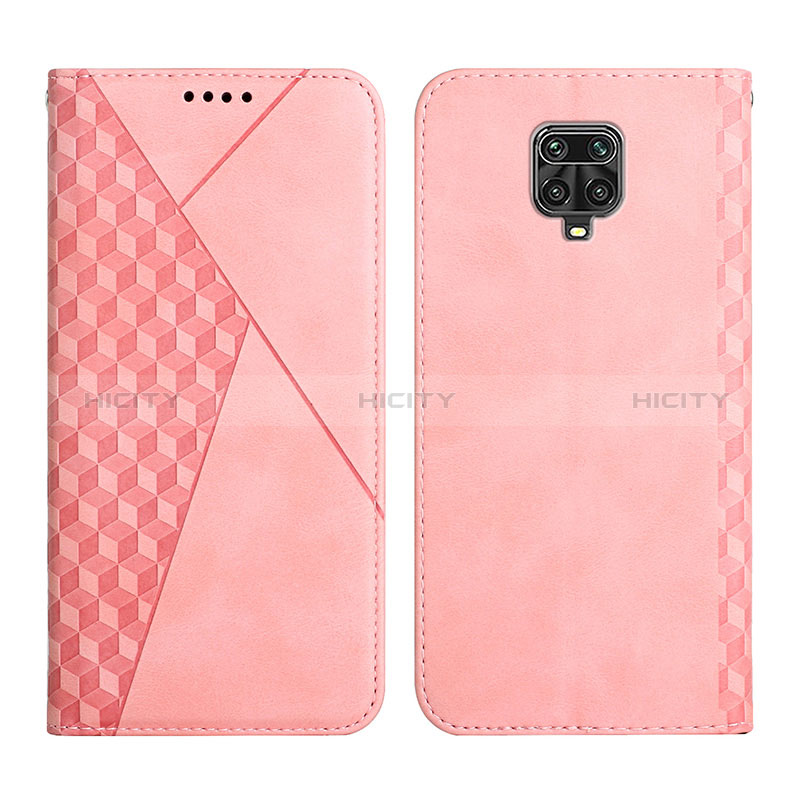 Custodia Portafoglio In Pelle Cover con Supporto Y02X per Xiaomi Redmi Note 9 Pro Oro Rosa