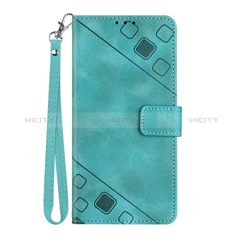 Custodia Portafoglio In Pelle Cover con Supporto Y03B per Huawei Enjoy 50 Verde