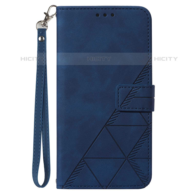 Custodia Portafoglio In Pelle Cover con Supporto Y03B per Samsung Galaxy A03 Blu