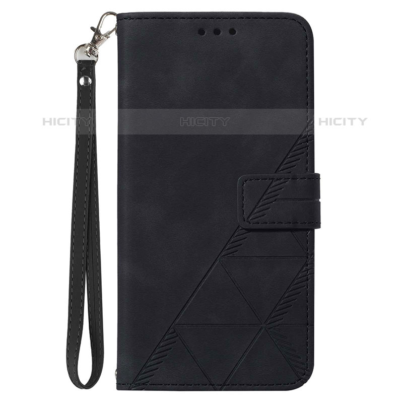 Custodia Portafoglio In Pelle Cover con Supporto Y03B per Samsung Galaxy A03 Nero