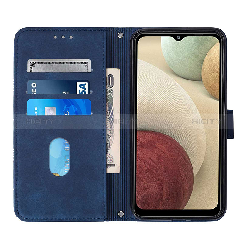 Custodia Portafoglio In Pelle Cover con Supporto Y03B per Samsung Galaxy A12