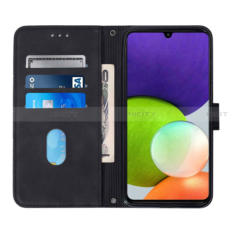 Custodia Portafoglio In Pelle Cover con Supporto Y03B per Samsung Galaxy A22 4G