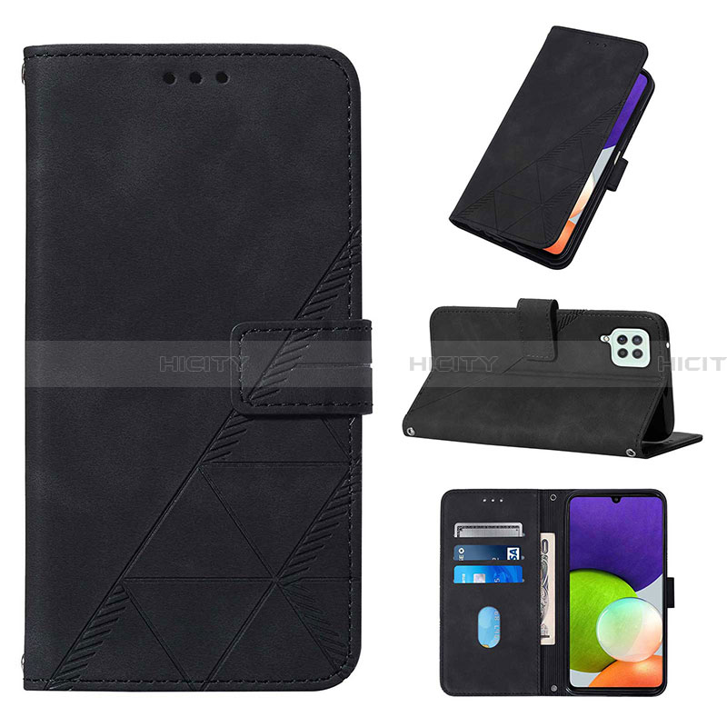 Custodia Portafoglio In Pelle Cover con Supporto Y03B per Samsung Galaxy A22 4G