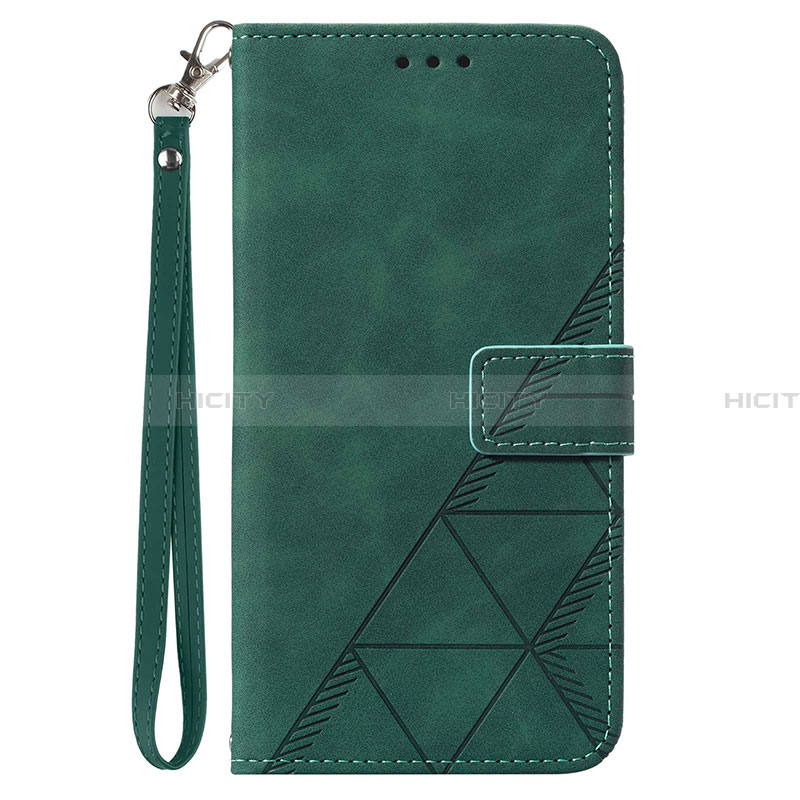 Custodia Portafoglio In Pelle Cover con Supporto Y03B per Samsung Galaxy A22 5G Verde