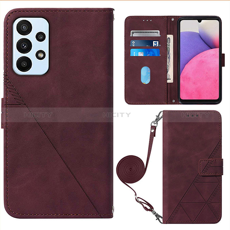 Custodia Portafoglio In Pelle Cover con Supporto Y03B per Samsung Galaxy A23 5G