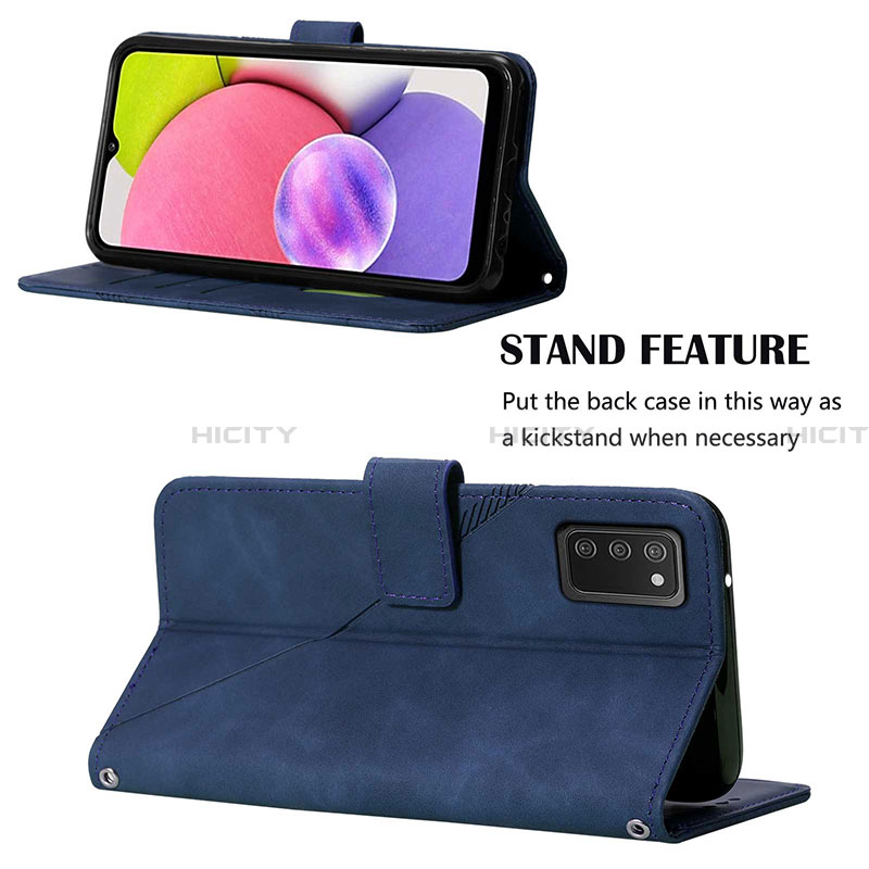 Custodia Portafoglio In Pelle Cover con Supporto Y03B per Samsung Galaxy F02S SM-E025F