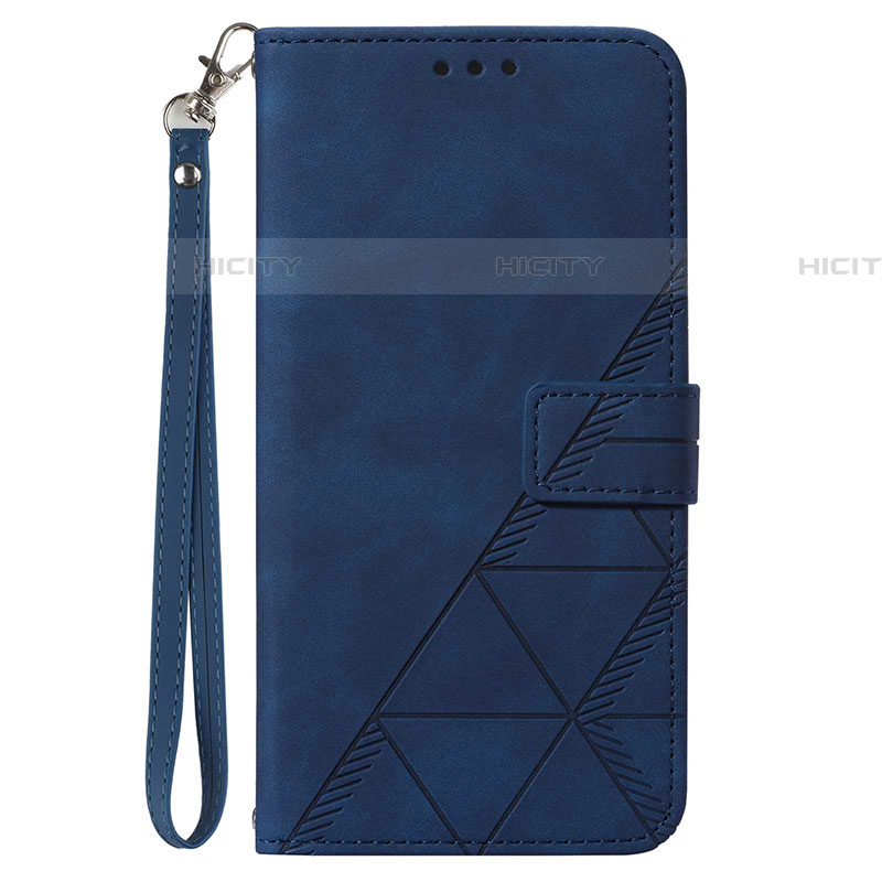 Custodia Portafoglio In Pelle Cover con Supporto Y03B per Samsung Galaxy F22 4G Blu