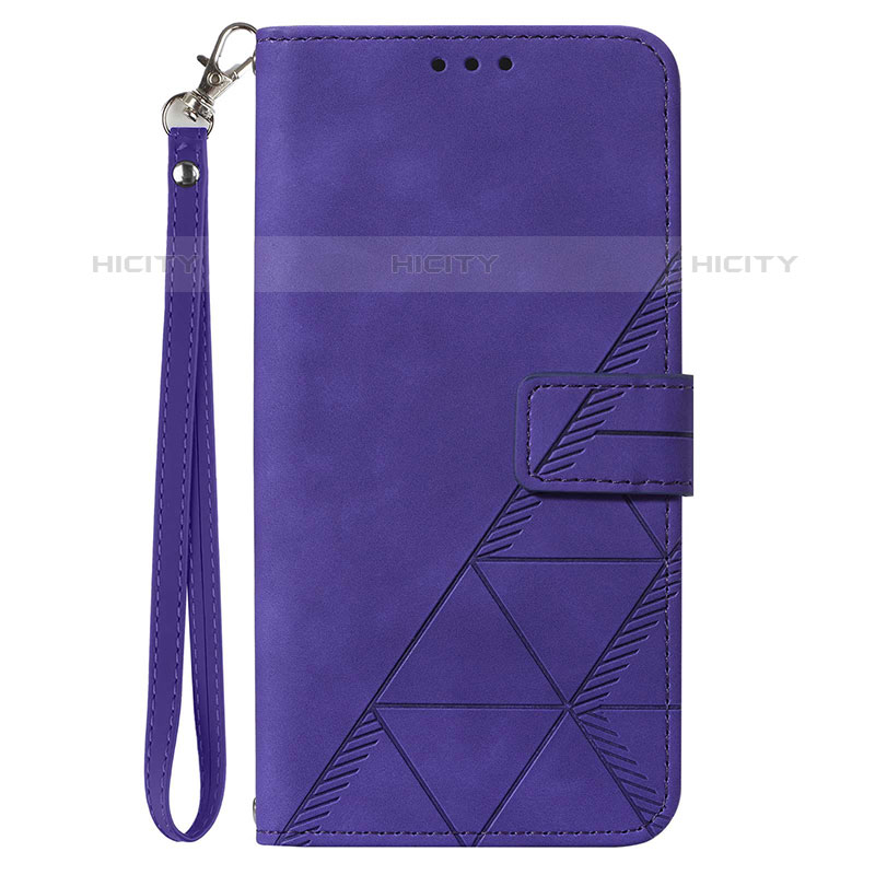 Custodia Portafoglio In Pelle Cover con Supporto Y03B per Samsung Galaxy M02s Viola