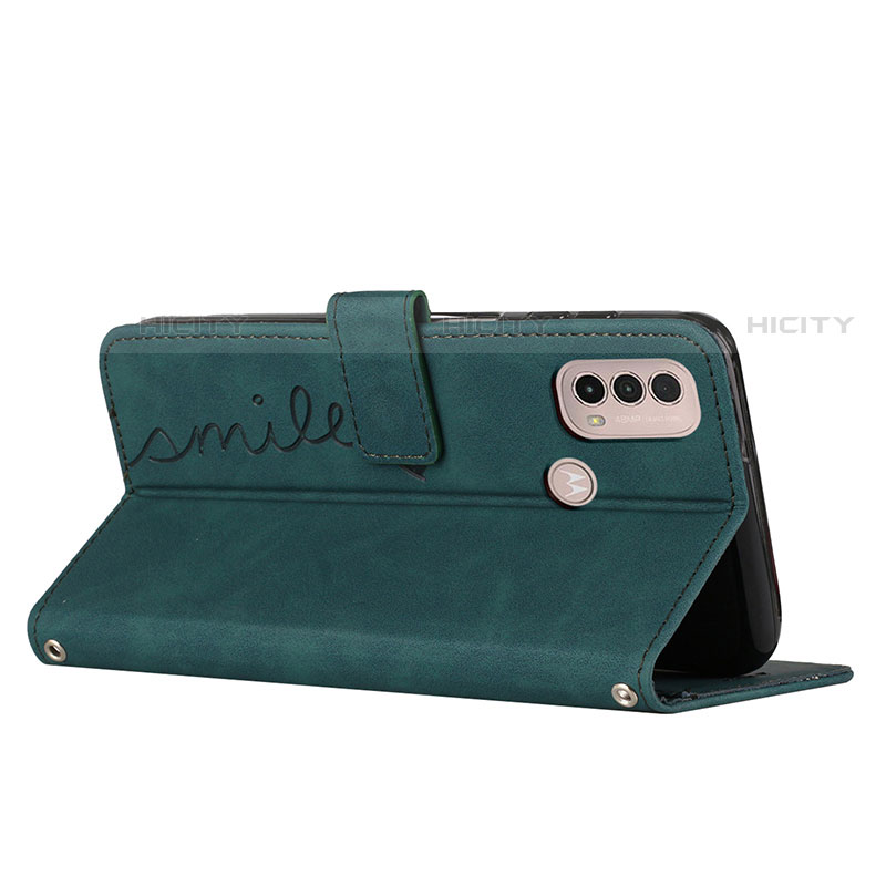 Custodia Portafoglio In Pelle Cover con Supporto Y03X per Motorola Moto E20