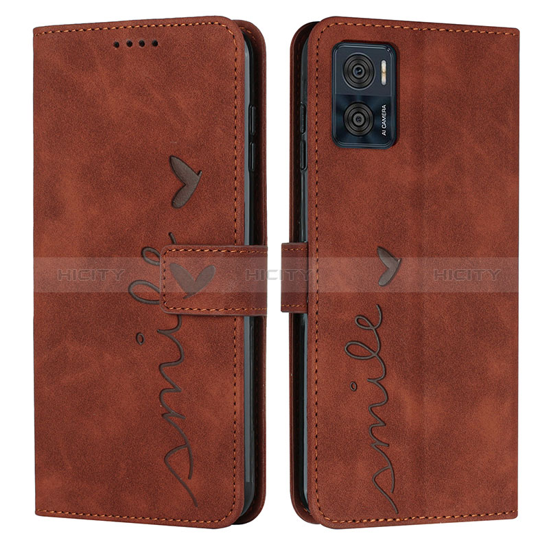 Custodia Portafoglio In Pelle Cover con Supporto Y03X per Motorola Moto E22