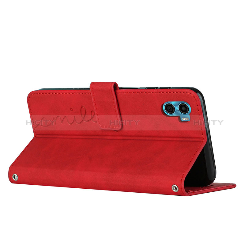 Custodia Portafoglio In Pelle Cover con Supporto Y03X per Motorola Moto E22S