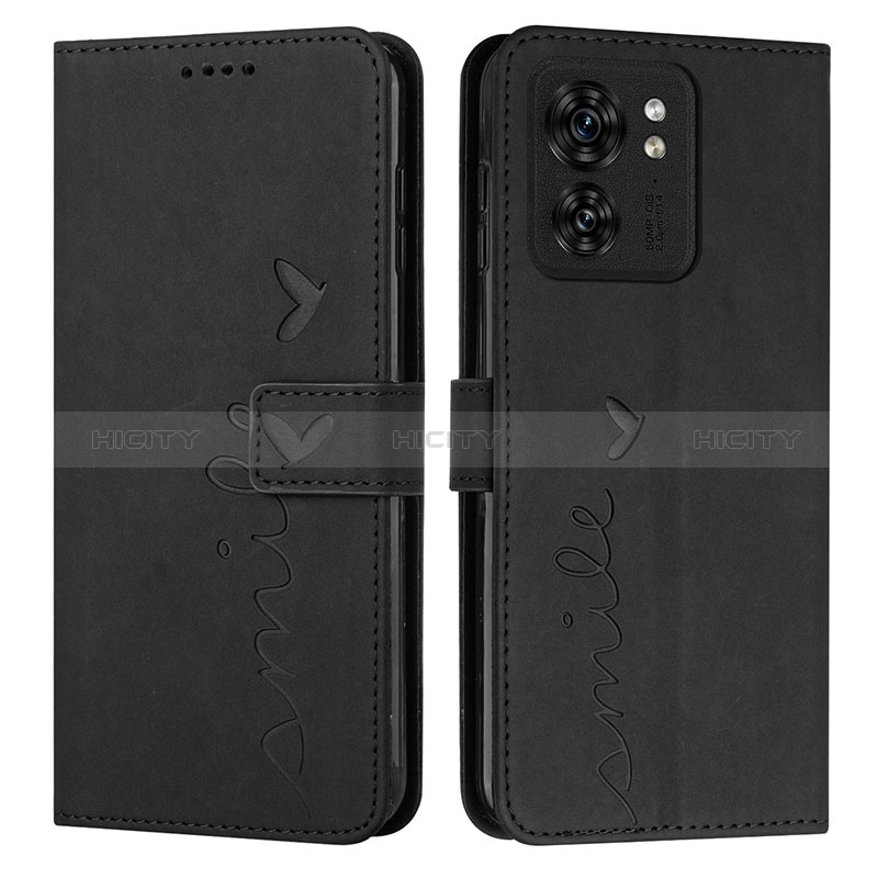 Custodia Portafoglio In Pelle Cover con Supporto Y03X per Motorola Moto Edge 40 5G Nero