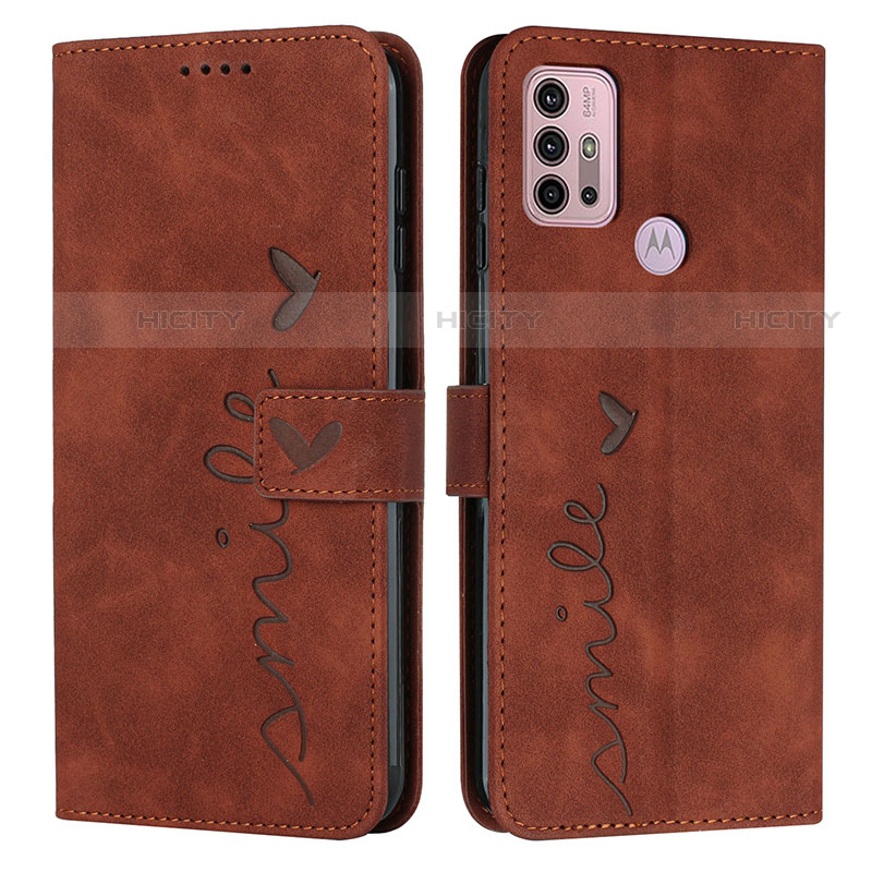 Custodia Portafoglio In Pelle Cover con Supporto Y03X per Motorola Moto G10