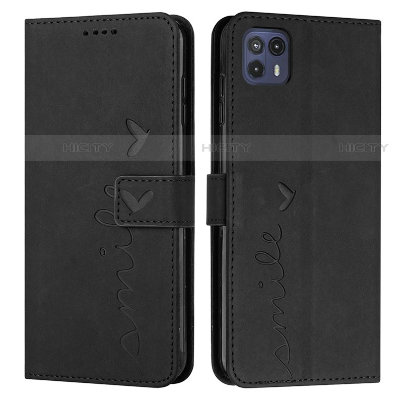 Custodia Portafoglio In Pelle Cover con Supporto Y03X per Motorola Moto G50 5G Nero