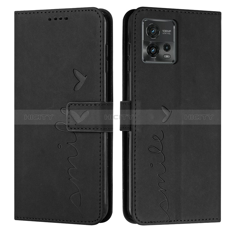 Custodia Portafoglio In Pelle Cover con Supporto Y03X per Motorola Moto G72 Nero