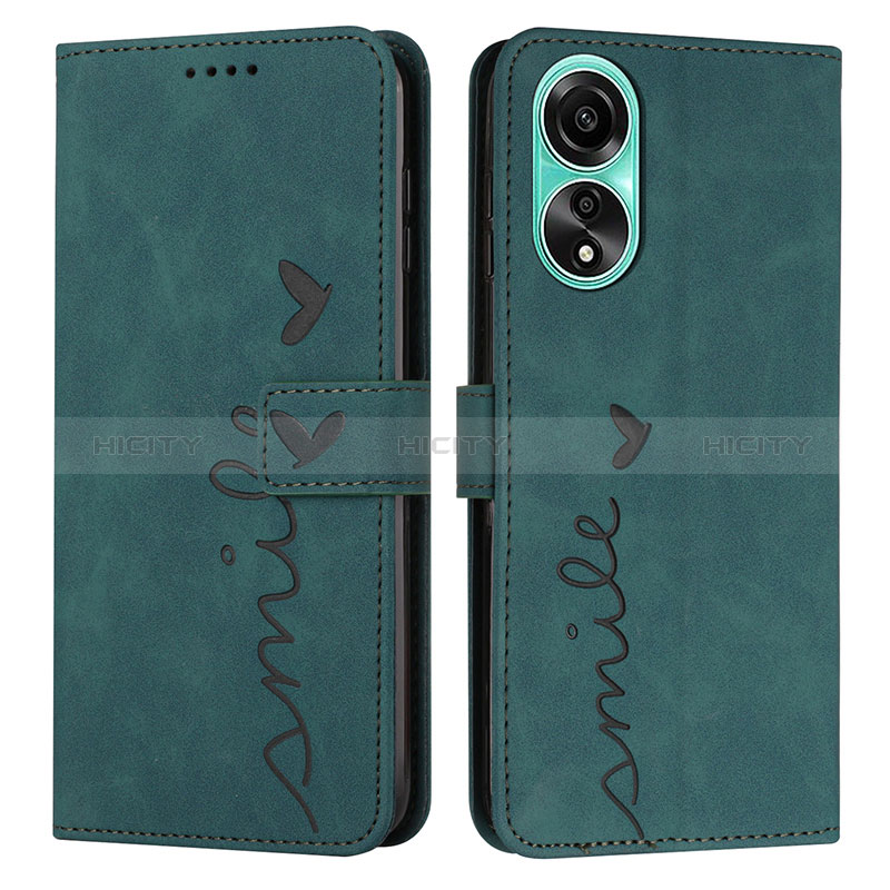 Custodia Portafoglio In Pelle Cover con Supporto Y03X per Oppo A18