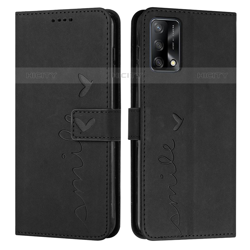 Custodia Portafoglio In Pelle Cover con Supporto Y03X per Oppo A74 4G Nero