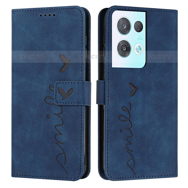 Custodia Portafoglio In Pelle Cover con Supporto Y03X per Oppo Reno8 Pro 5G