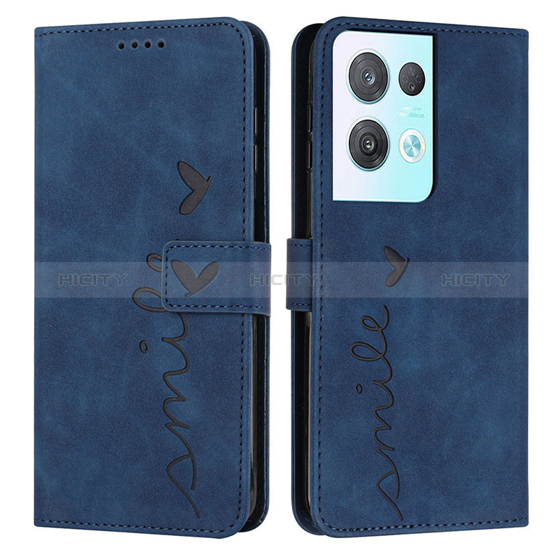 Custodia Portafoglio In Pelle Cover con Supporto Y03X per Oppo Reno9 Pro+ Plus 5G