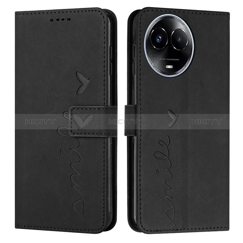 Custodia Portafoglio In Pelle Cover con Supporto Y03X per Realme 11 5G Nero