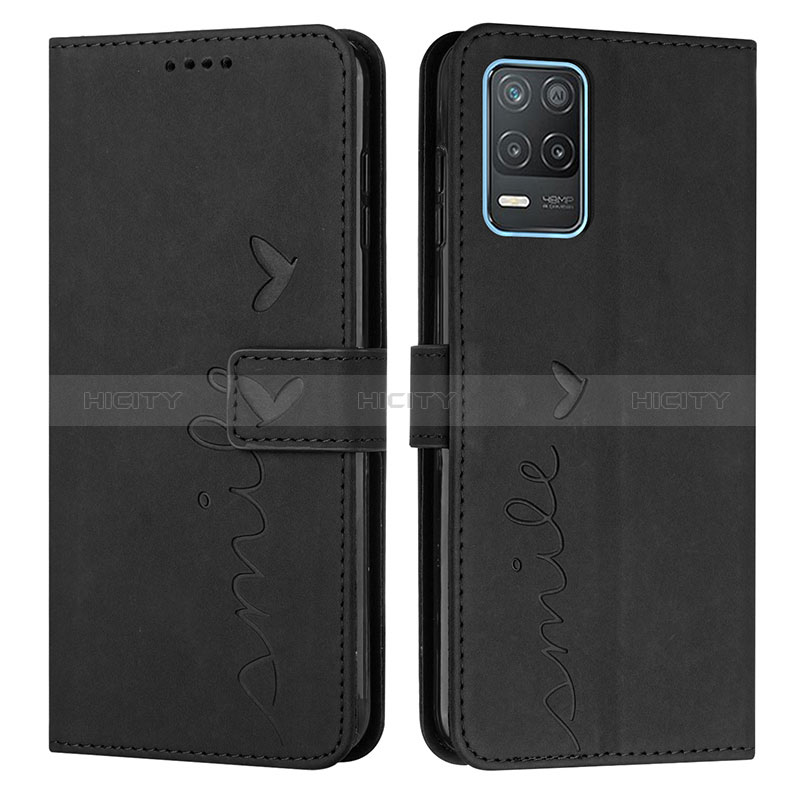 Custodia Portafoglio In Pelle Cover con Supporto Y03X per Realme 8 5G Nero