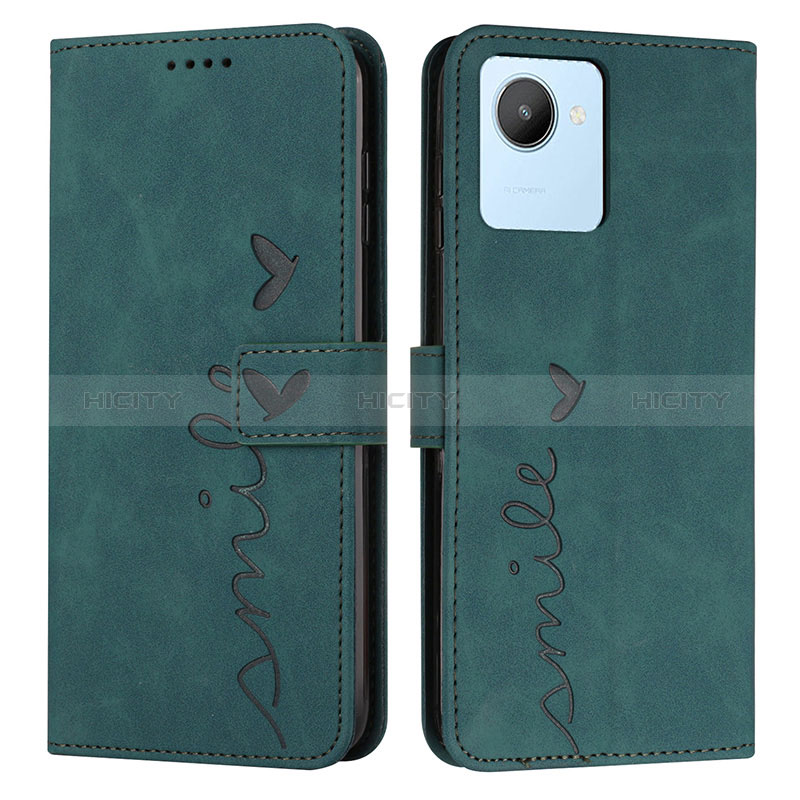 Custodia Portafoglio In Pelle Cover con Supporto Y03X per Realme C30