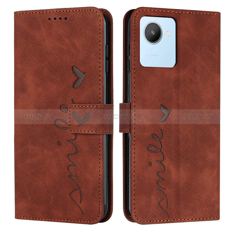 Custodia Portafoglio In Pelle Cover con Supporto Y03X per Realme C30