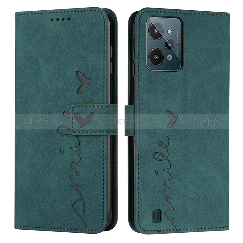 Custodia Portafoglio In Pelle Cover con Supporto Y03X per Realme C31