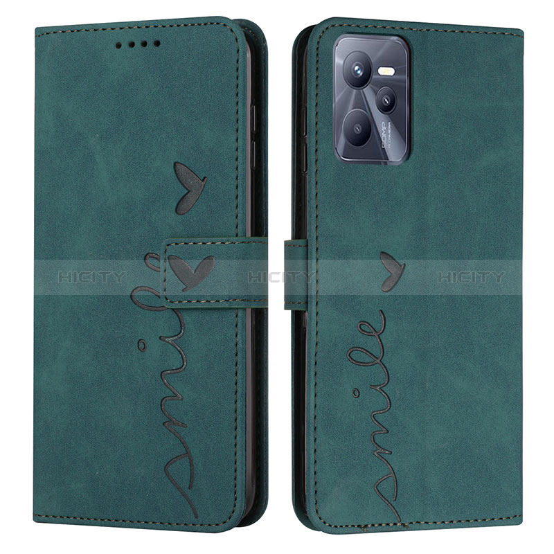 Custodia Portafoglio In Pelle Cover con Supporto Y03X per Realme C35