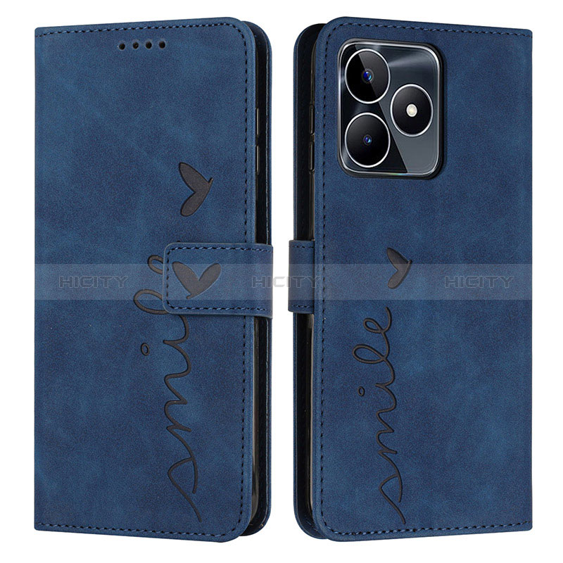 Custodia Portafoglio In Pelle Cover con Supporto Y03X per Realme C51