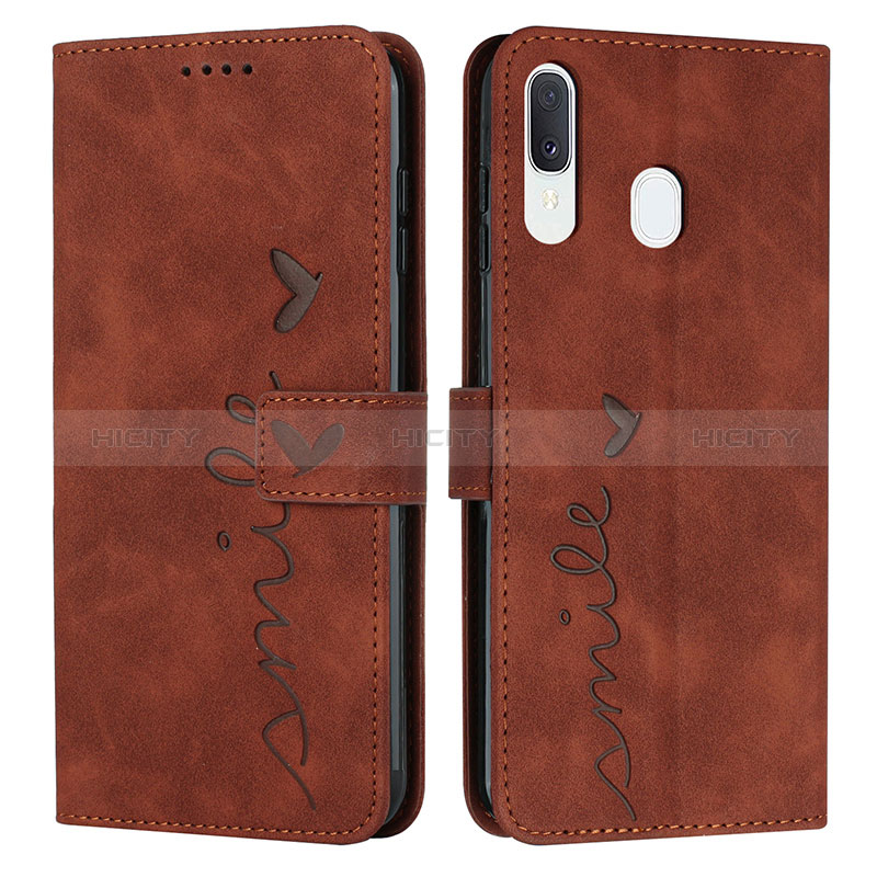 Custodia Portafoglio In Pelle Cover con Supporto Y03X per Samsung Galaxy A20