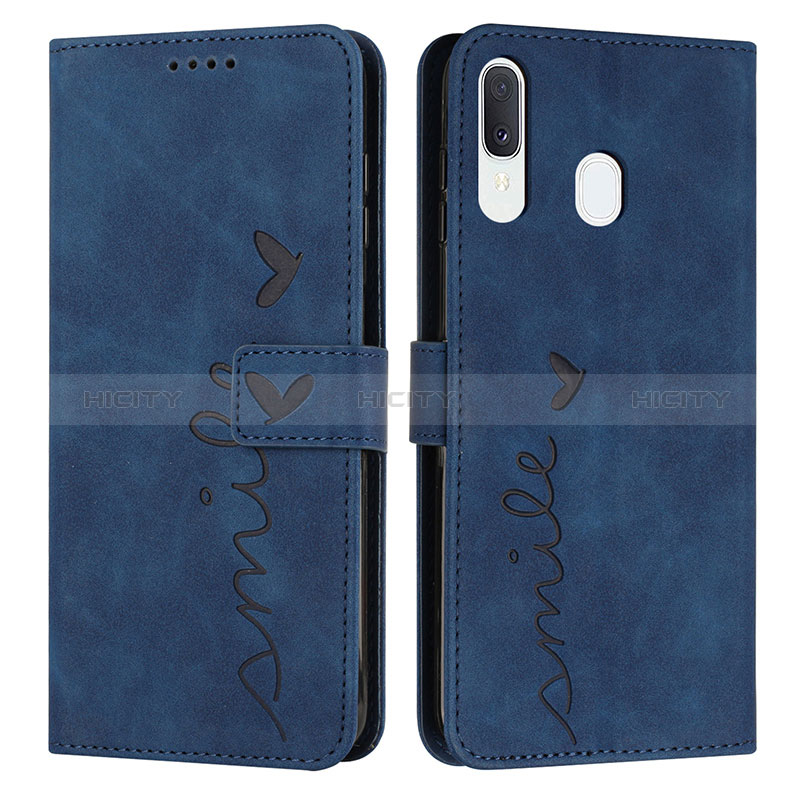 Custodia Portafoglio In Pelle Cover con Supporto Y03X per Samsung Galaxy A20