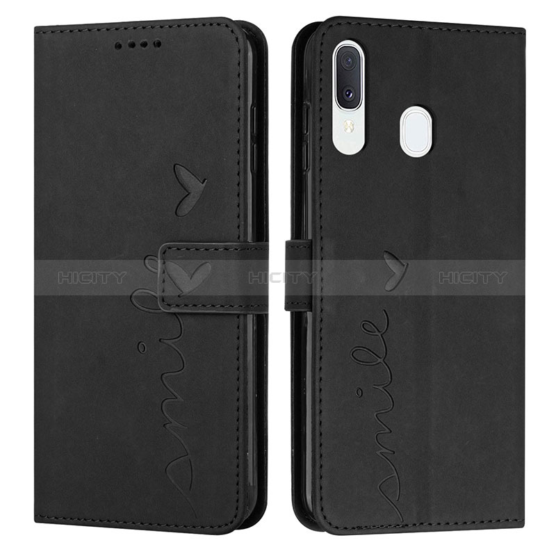 Custodia Portafoglio In Pelle Cover con Supporto Y03X per Samsung Galaxy A20