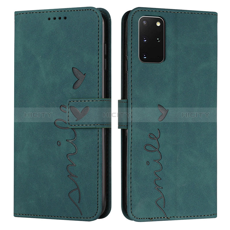 Custodia Portafoglio In Pelle Cover con Supporto Y03X per Samsung Galaxy S20 Plus 5G Verde