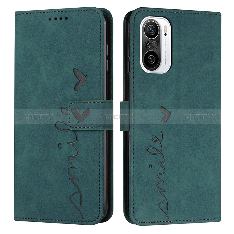 Custodia Portafoglio In Pelle Cover con Supporto Y03X per Xiaomi Mi 11i 5G Verde