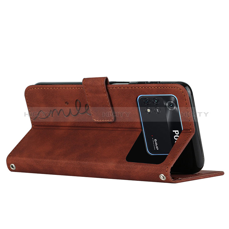 Custodia Portafoglio In Pelle Cover con Supporto Y03X per Xiaomi Poco M4 Pro 4G