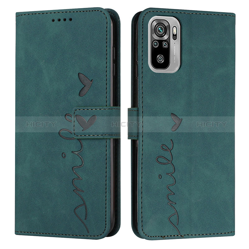 Custodia Portafoglio In Pelle Cover con Supporto Y03X per Xiaomi Poco M5S Verde