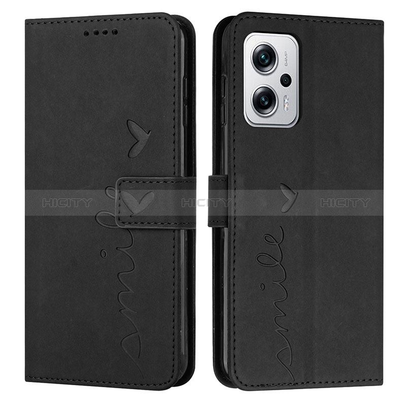 Custodia Portafoglio In Pelle Cover con Supporto Y03X per Xiaomi Poco X4 GT 5G Nero