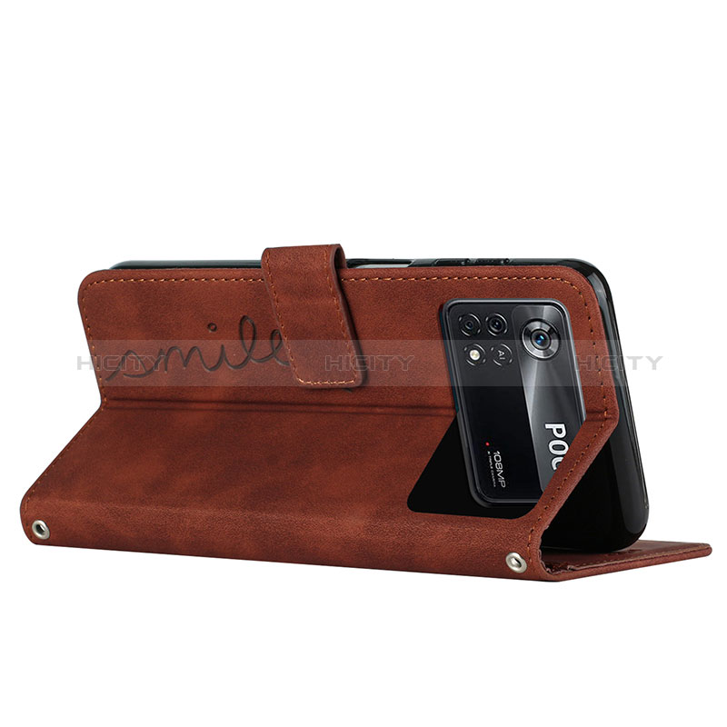 Custodia Portafoglio In Pelle Cover con Supporto Y03X per Xiaomi Poco X4 Pro 5G