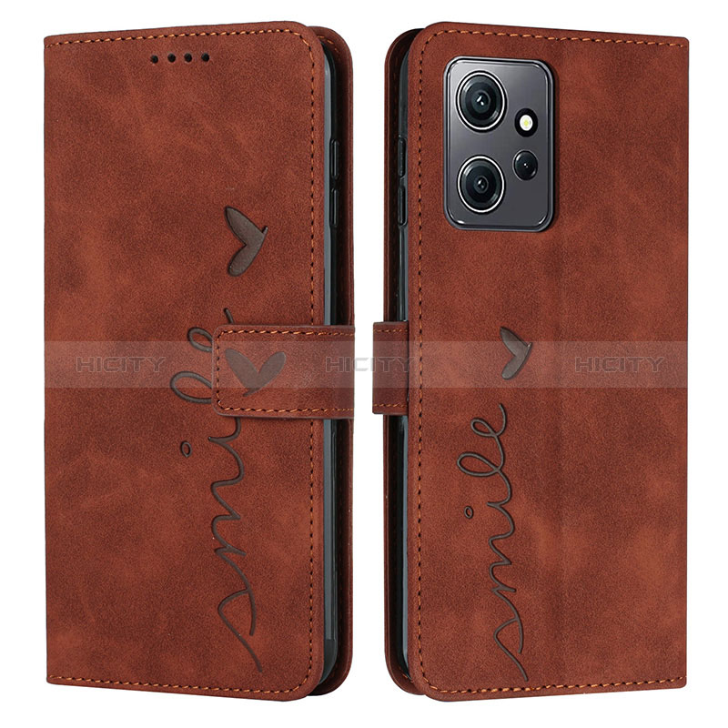 Custodia Portafoglio In Pelle Cover con Supporto Y03X per Xiaomi Redmi Note 12 4G Marrone